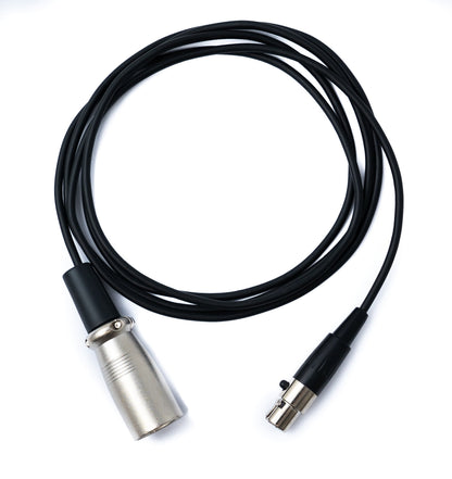 SYSTEM-S Audio Kabel 150cm Mini XLR 3 polig Buchse zu XLR 3 polig Stecker Schwarz