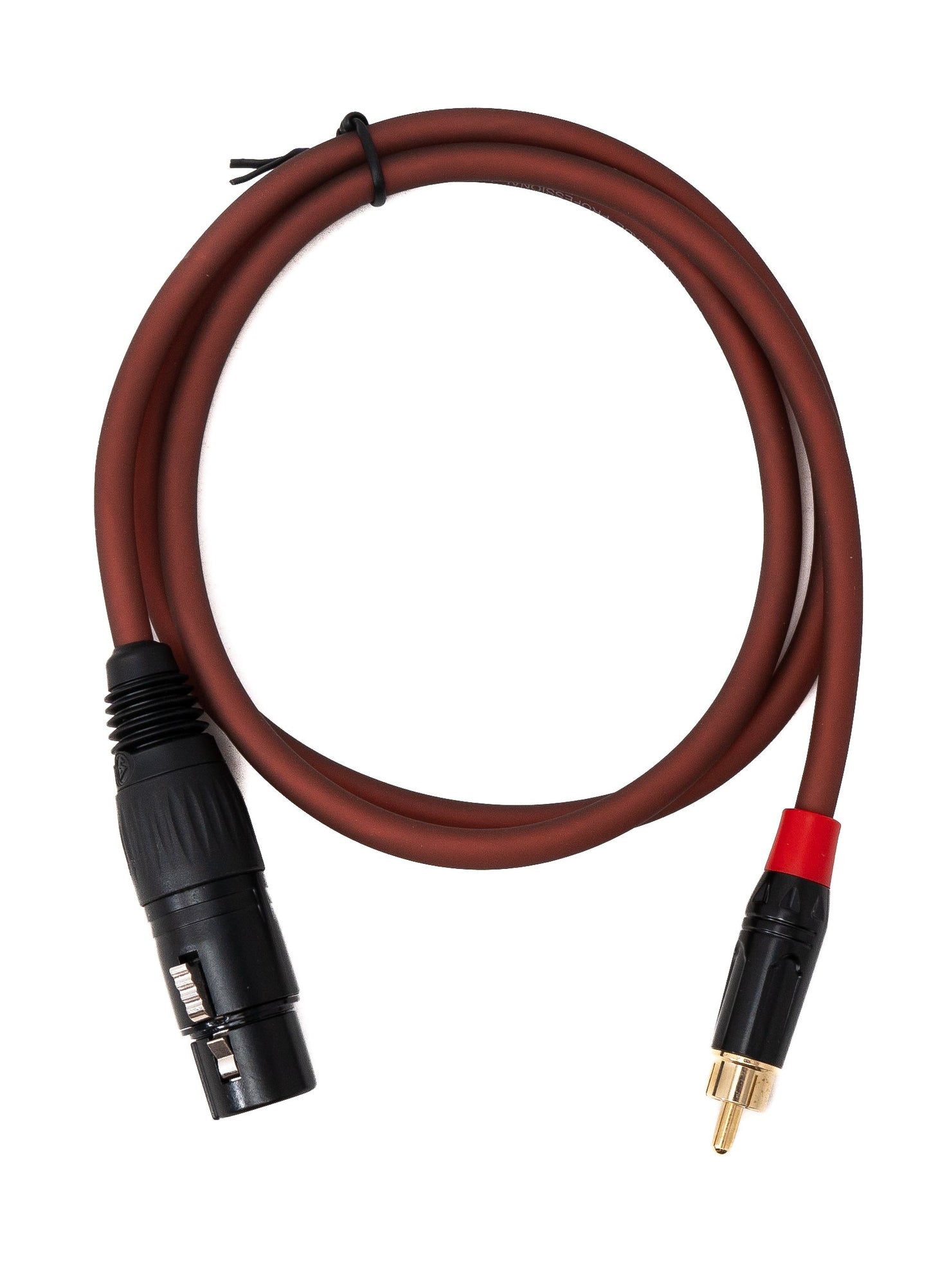 SYSTEM-S Cinch RCA Kabel 100 cm Stecker zu XLR 3 polig Buchse in Rot