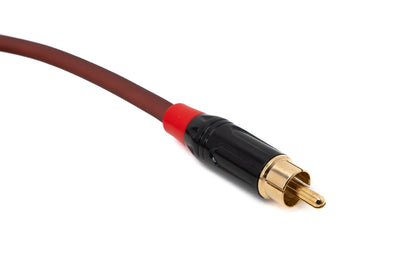 SYSTEM-S Cinch RCA Kabel 100 cm Stecker zu XLR 3 polig Buchse in Rot