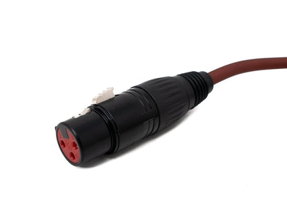 SYSTEM-S Cinch RCA Kabel 100 cm Stecker zu XLR 3 polig Buchse in Rot