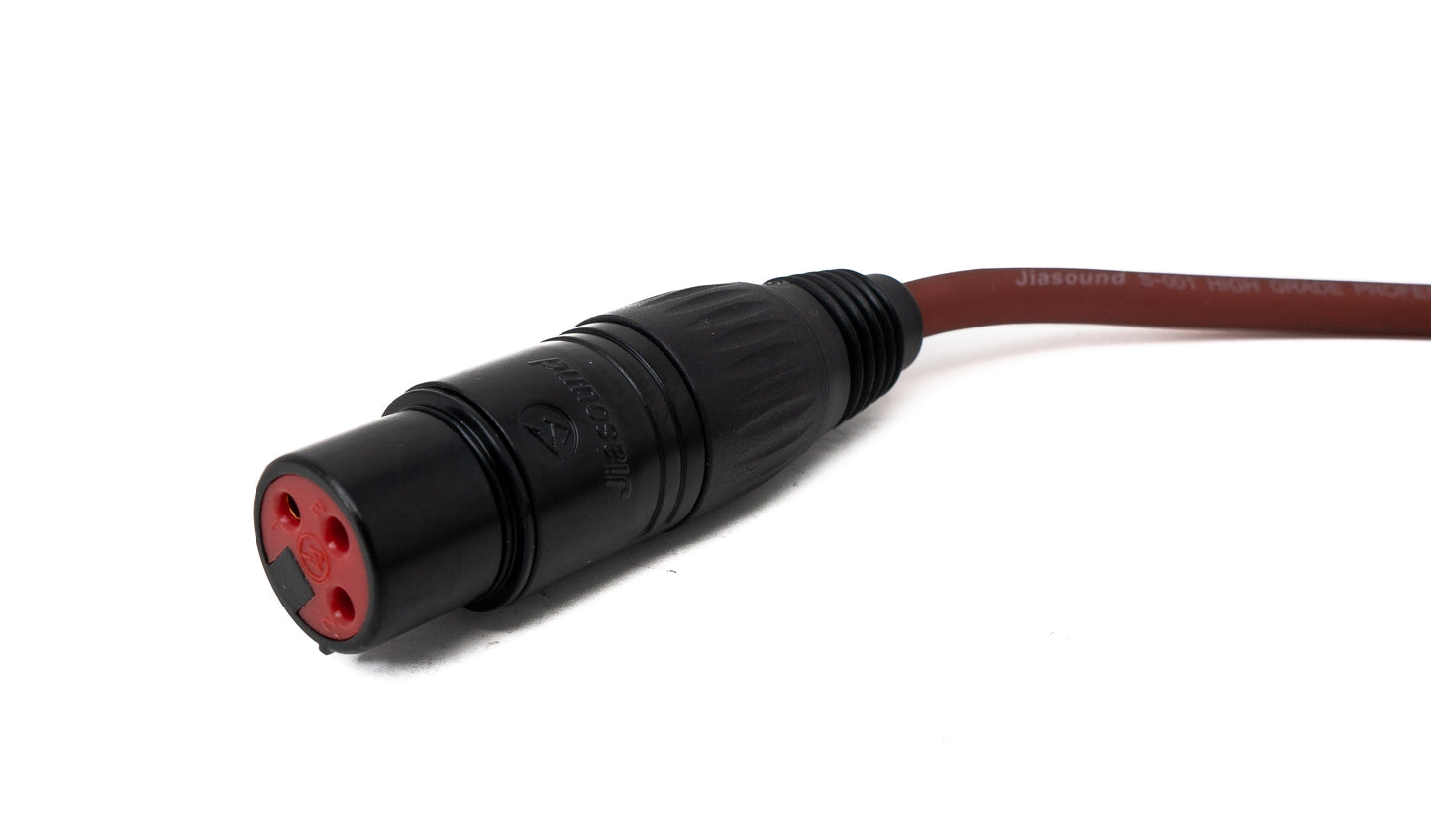 SYSTEM-S Cinch RCA Kabel 3 m Stecker zu XLR 3 polig Buchse in Rot