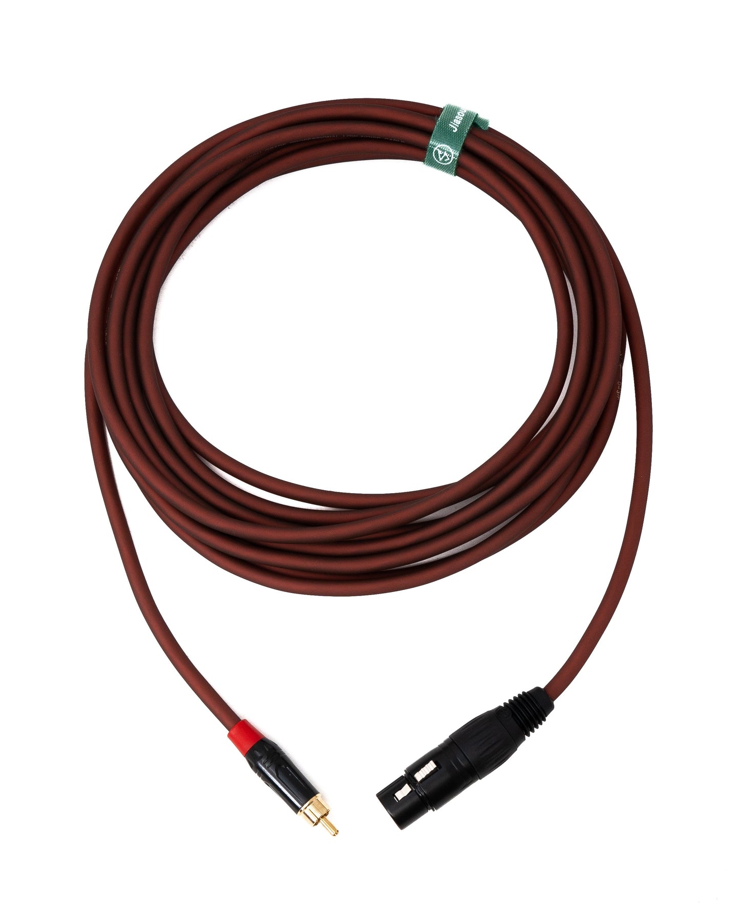 SYSTEM-S Cinch RCA cable 5 m plug to XLR 3-pin socket in red