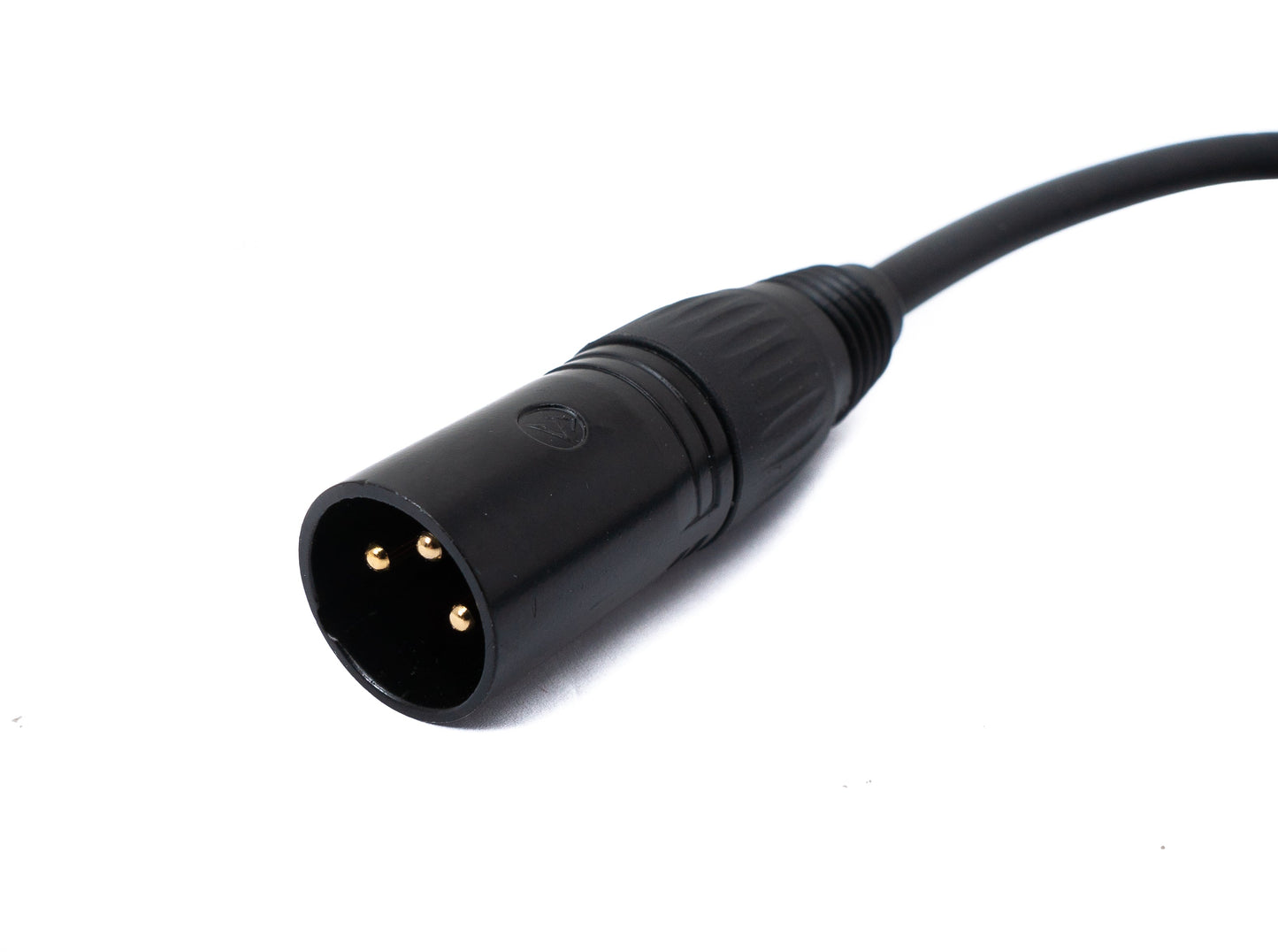 SYSTEM-S Audio Kabel 100 cm XLR 3 polig Stecker zu Stecker in Schwarz