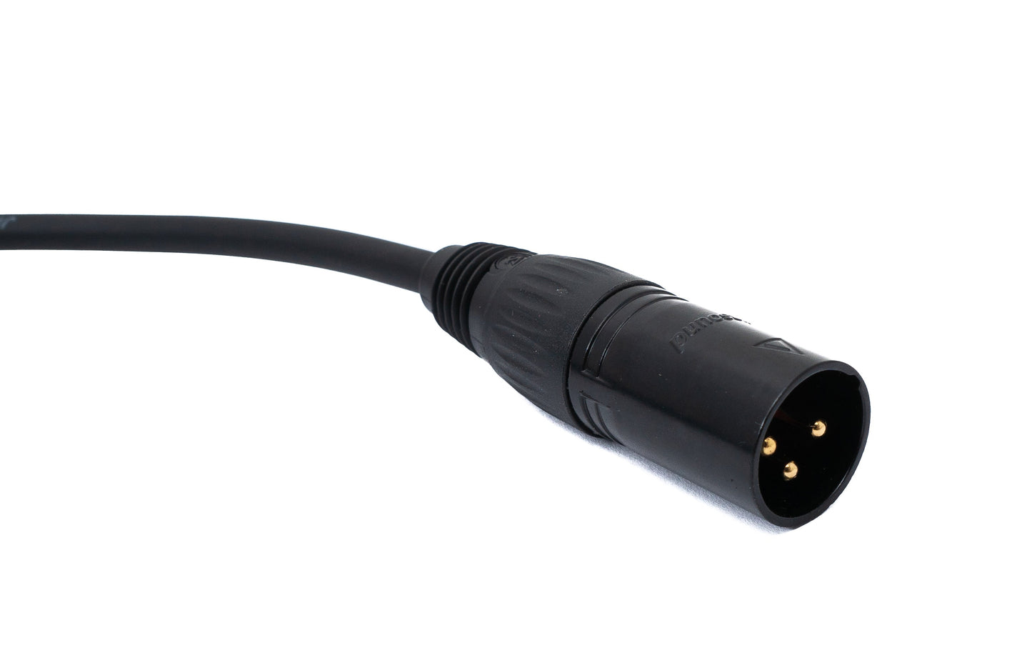 SYSTEM-S Audio Kabel 100 cm XLR 3 polig Stecker zu Stecker in Schwarz