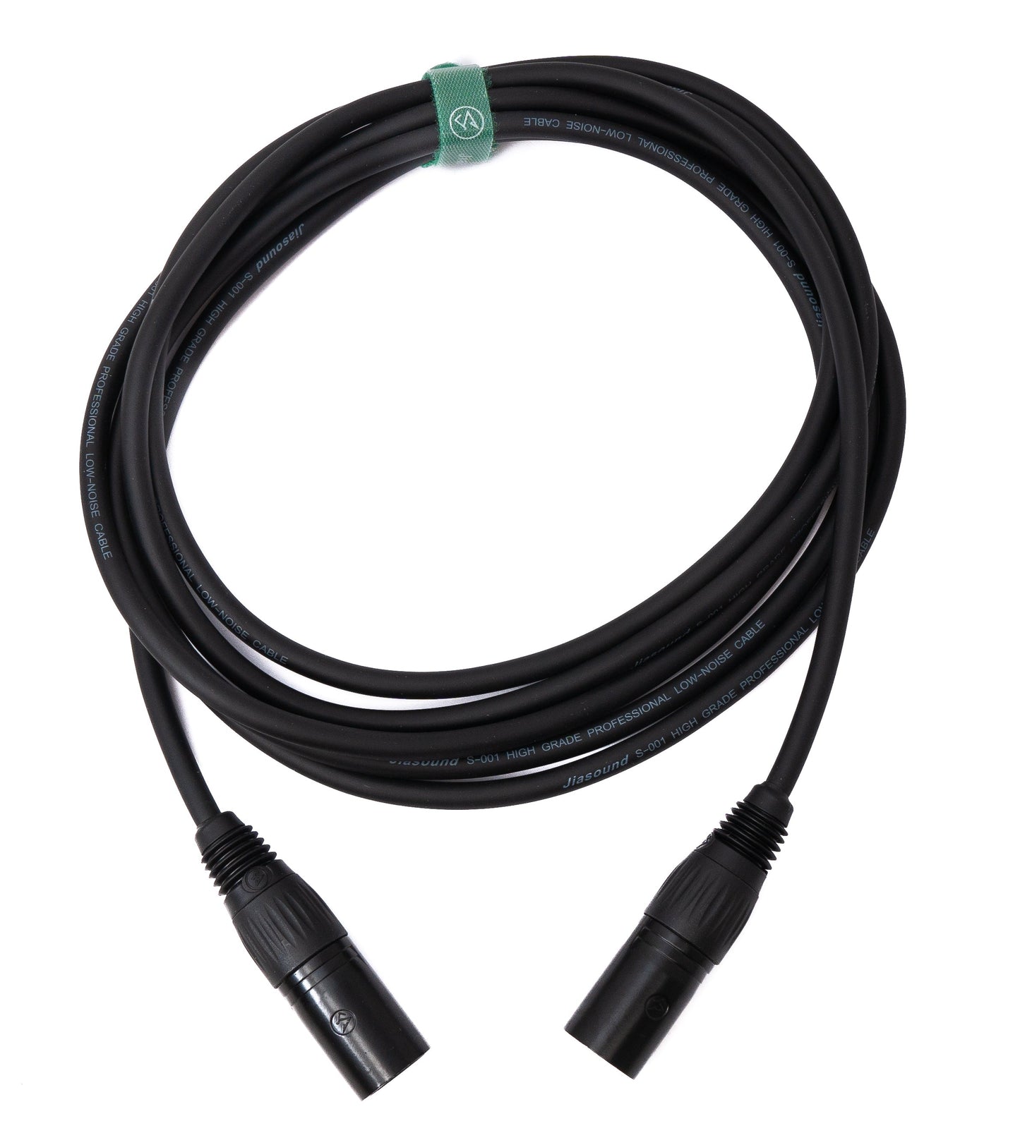 SYSTEM-S Audio Kabel 3 m XLR 3 polig Stecker zu Stecker in Schwarz