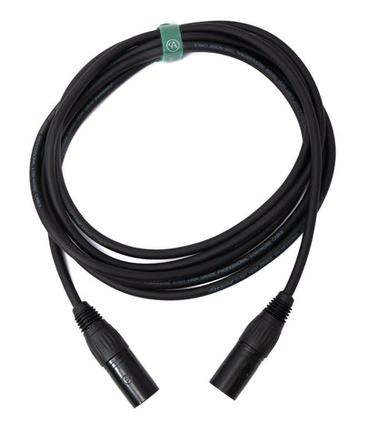 SYSTEM-S Audio Kabel 3 m XLR 3 polig Stecker zu Stecker in Schwarz