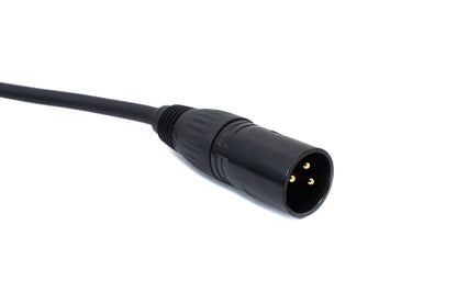 SYSTEM-S Audio Kabel 3 m XLR 3 polig Stecker zu Stecker in Schwarz