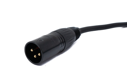 SYSTEM-S Audio Kabel 5 m XLR 3 polig Stecker zu Stecker in Schwarz