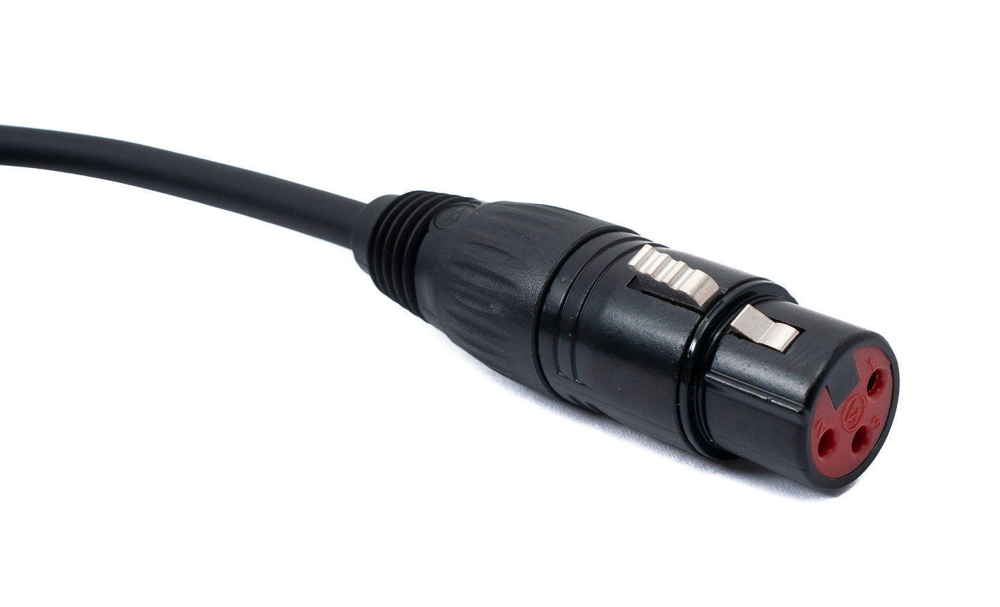 SYSTEM-S Audio Kabel 100 cm XLR 3 polig Buchse zu Buchse in Schwarz