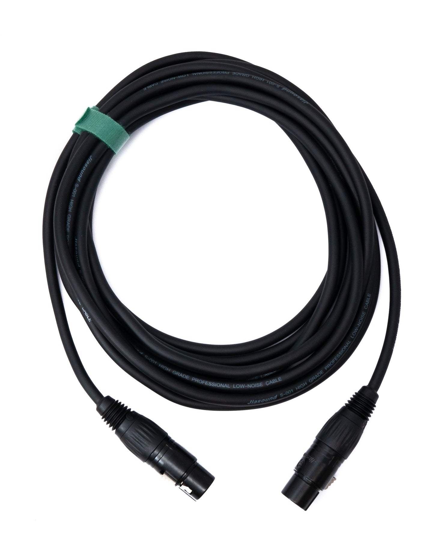 SYSTEM-S Audio Kabel 5 m XLR 3 polig Buchse zu Buchse in Schwarz