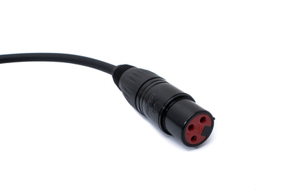 SYSTEM-S Audio Kabel 5 m XLR 3 polig Buchse zu Buchse in Schwarz