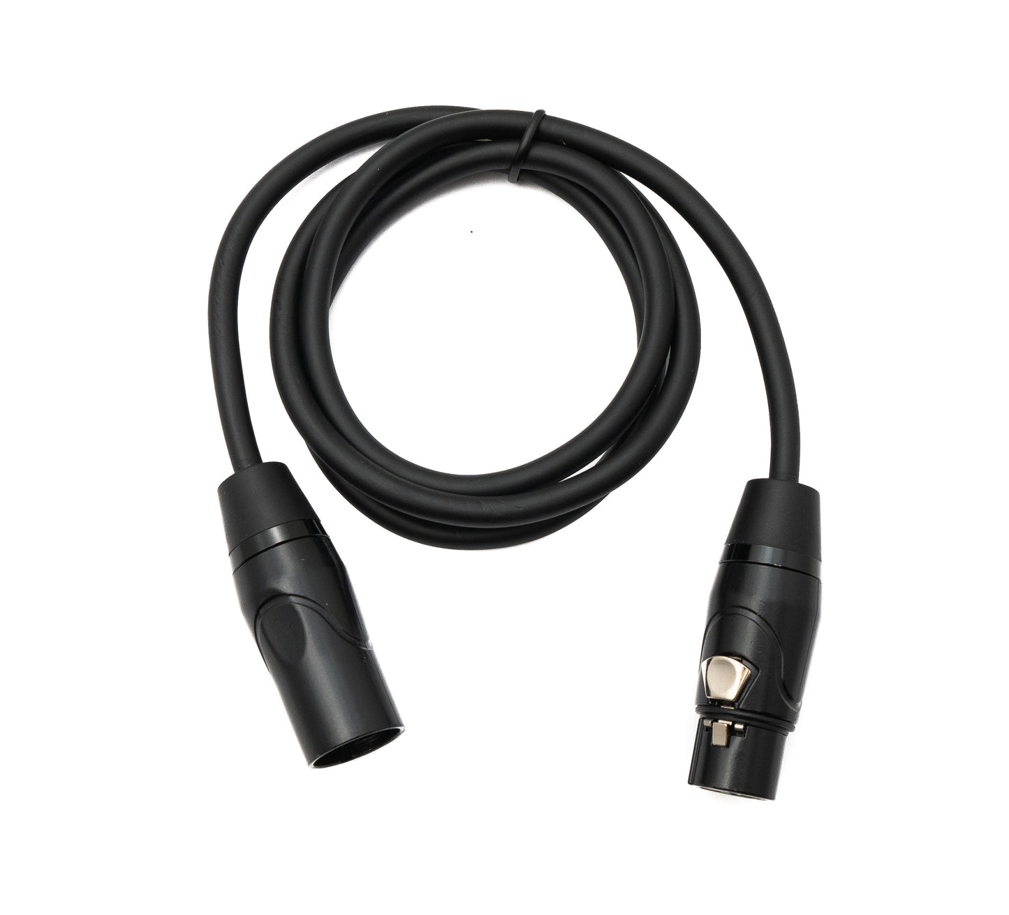 SYSTEM-S Audio Kabel 100 cm XLR 3 Pin Stecker zu Buchse in Schwarz