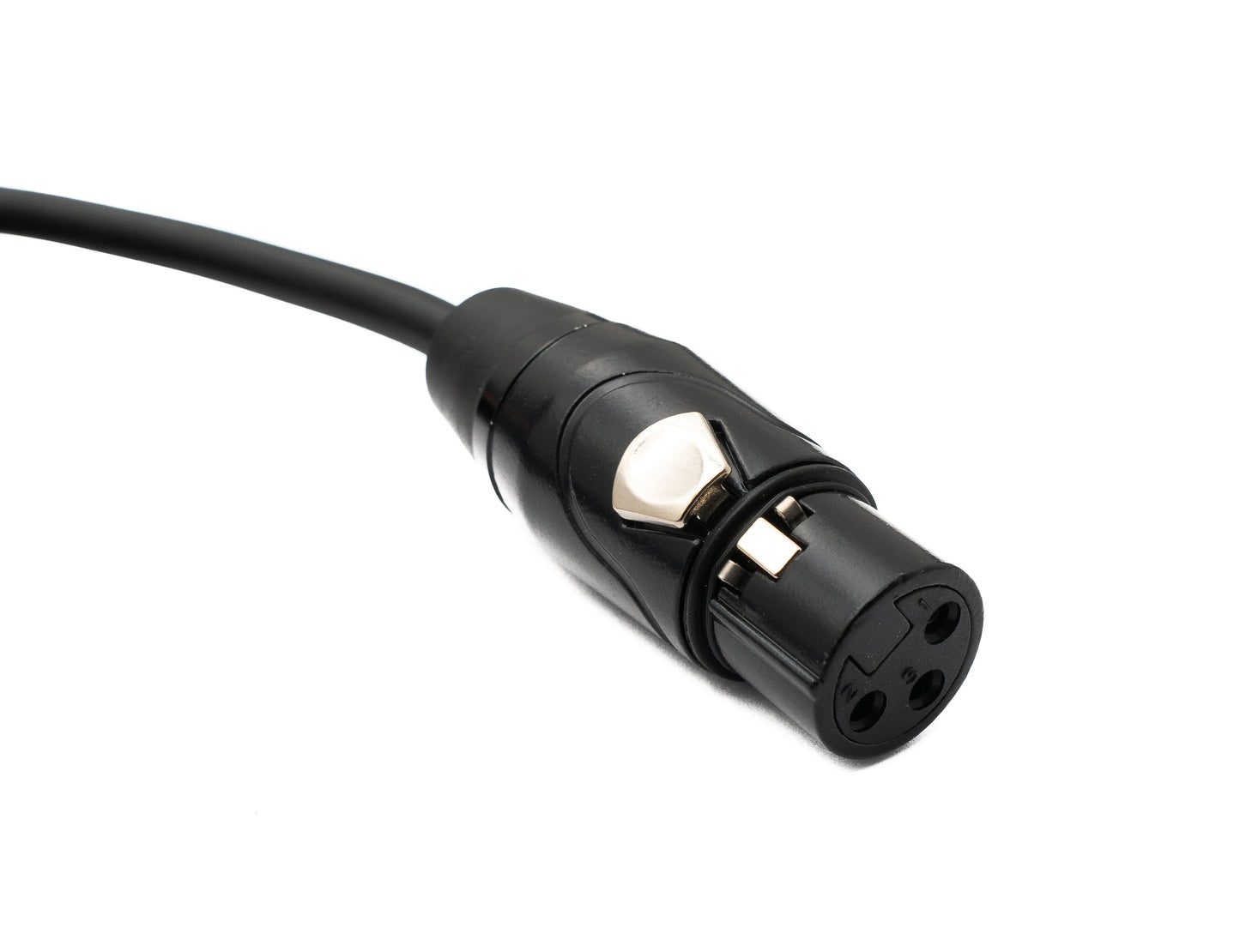 SYSTEM-S Audio Kabel 100 cm XLR 3 Pin Stecker zu Buchse in Schwarz