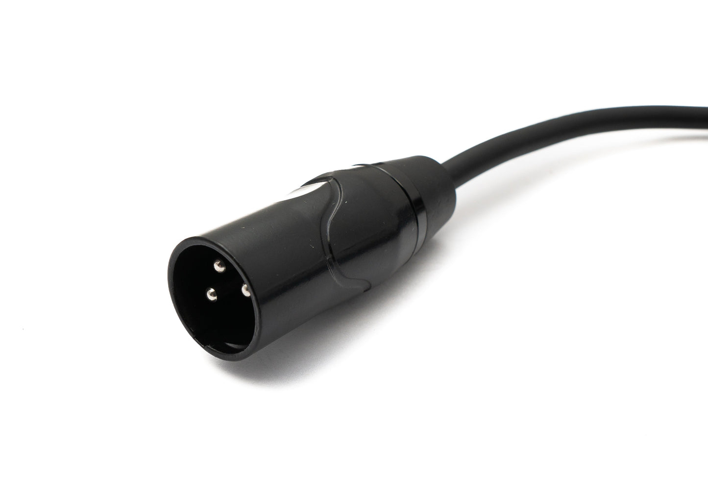 SYSTEM-S Audio Kabel 100 cm XLR 3 Pin Stecker zu Buchse in Schwarz