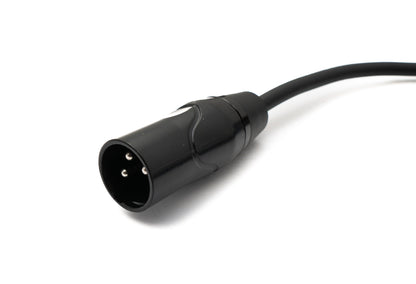SYSTEM-S Audio Kabel 100 cm XLR 3 Pin Stecker zu Buchse in Schwarz