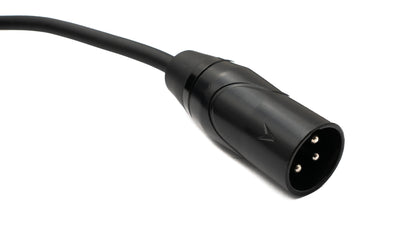 SYSTEM-S Audio Kabel 10 m XLR 3 Pin Stecker zu Buchse in Schwarz