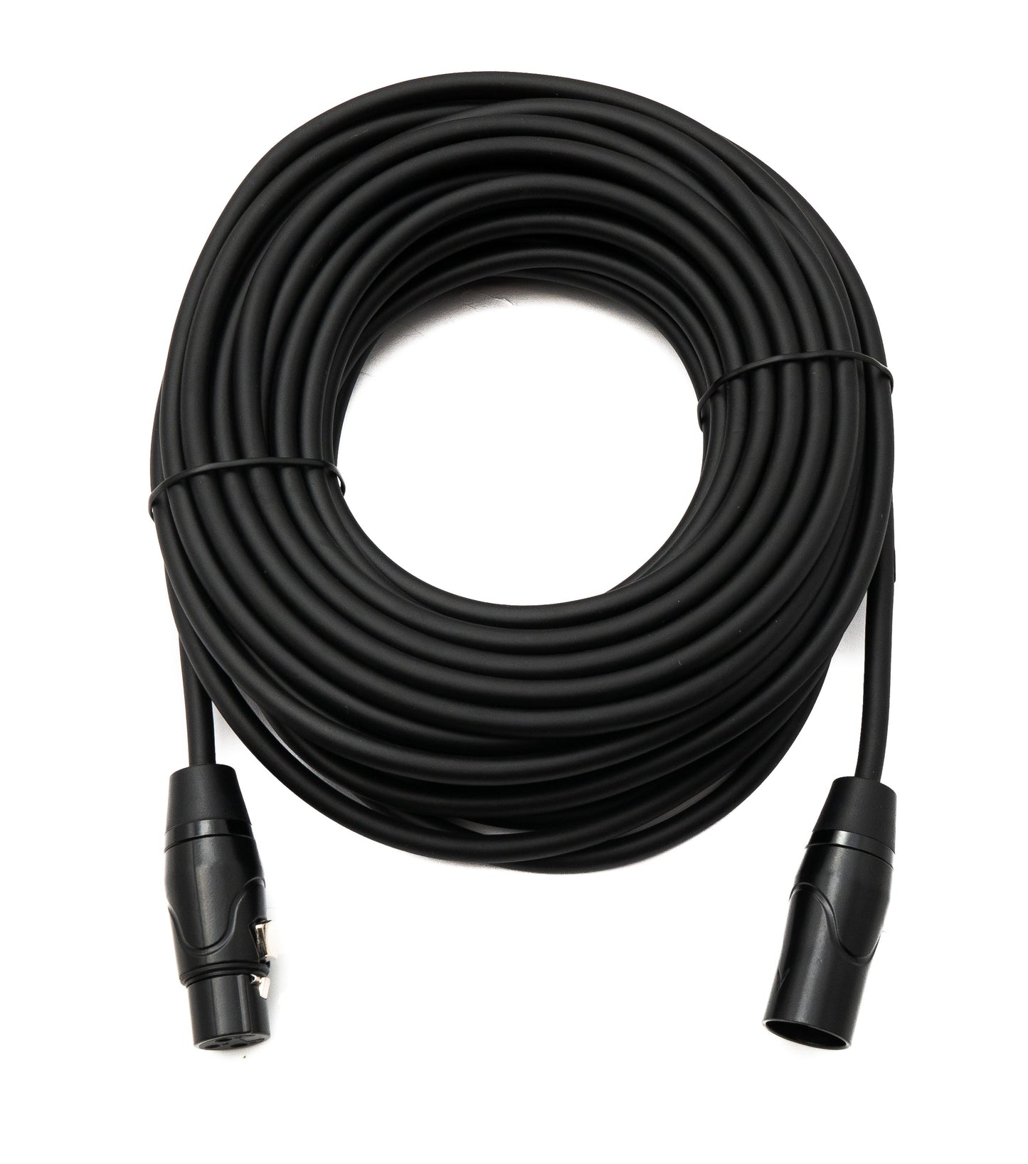 SYSTEM-S Audio Kabel 15 m XLR 3 Pin Stecker zu Buchse in Schwarz