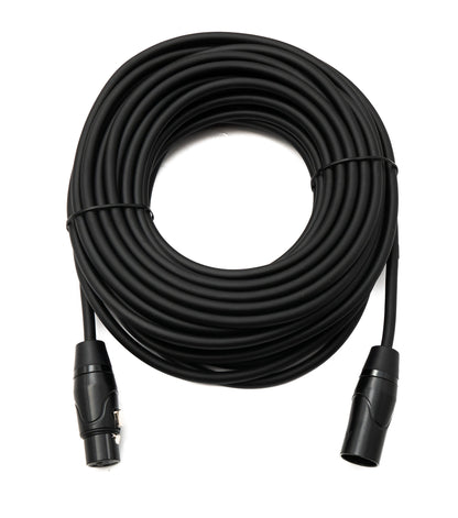 SYSTEM-S Audio Kabel 15 m XLR 3 Pin Stecker zu Buchse in Schwarz