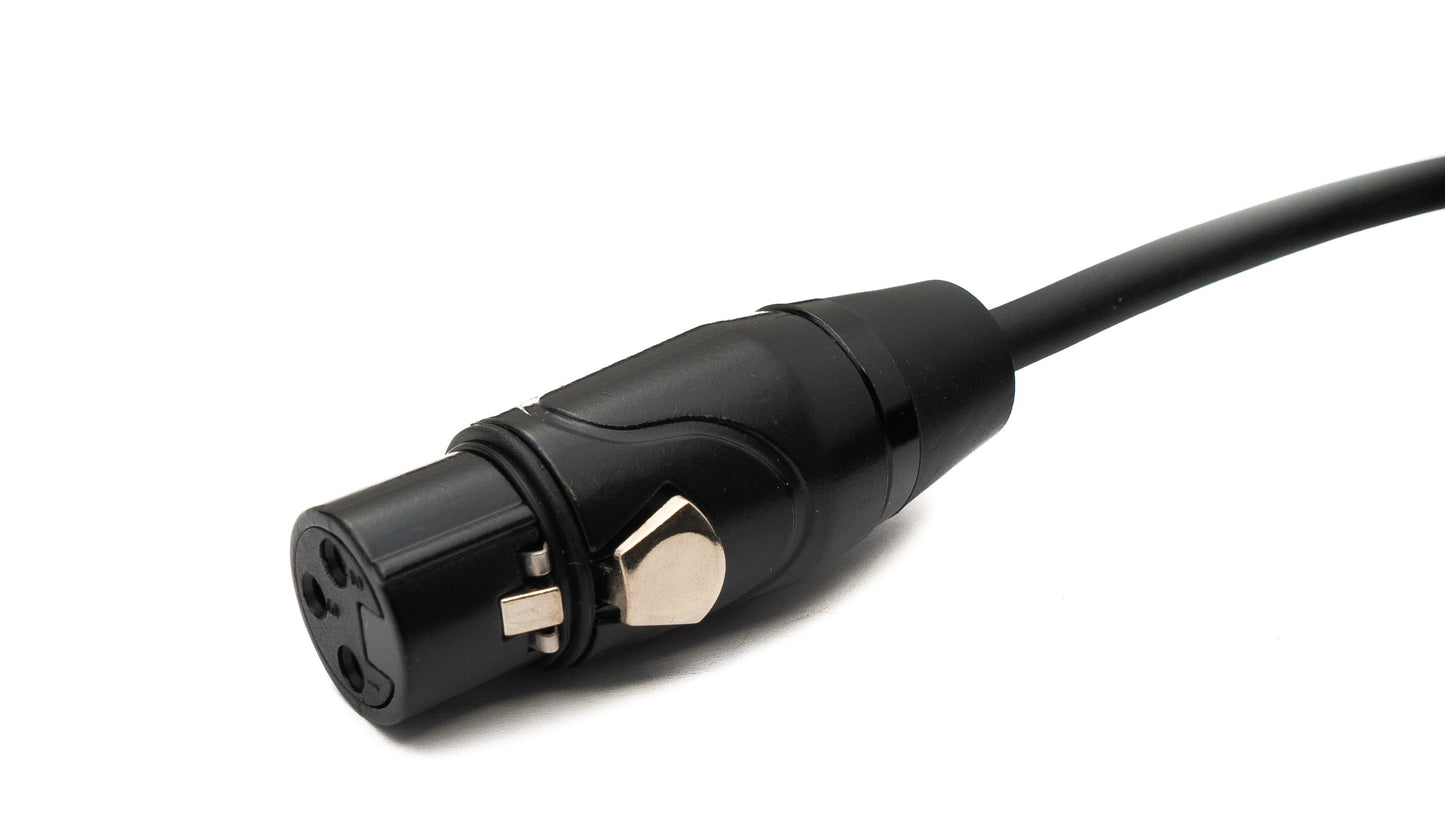 SYSTEM-S Audio Kabel 15 m XLR 3 Pin Stecker zu Buchse in Schwarz