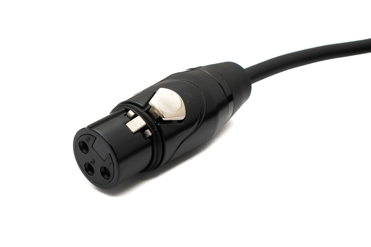SYSTEM-S Audio Cable 2 m XLR 3 Pin Male to Female in Black