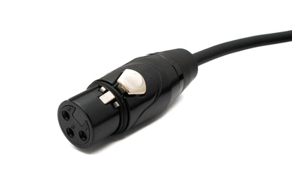 SYSTEM-S Audio Cable 2 m XLR 3 Pin Male to Female in Black