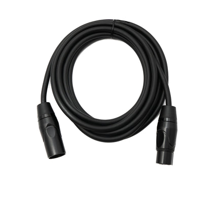SYSTEM-S Audio Kabel 3 m XLR 3 Pin Stecker zu Buchse in Schwarz