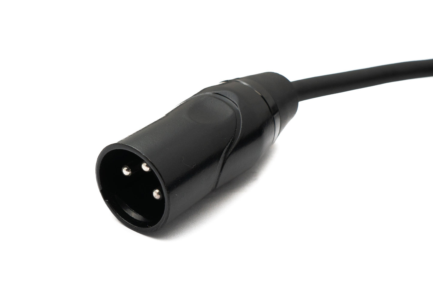 SYSTEM-S Audio Kabel 3 m XLR 3 Pin Stecker zu Buchse in Schwarz