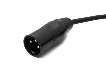 SYSTEM-S Audio Kabel 3 m XLR 3 Pin Stecker zu Buchse in Schwarz