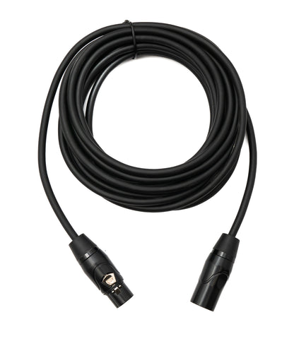 SYSTEM-S Audio Kabel 5 m XLR 3 Pin Stecker zu Buchse in Schwarz