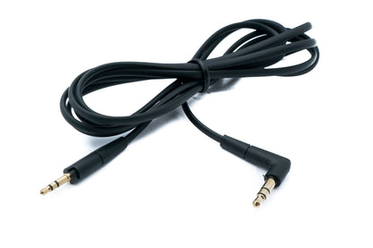 SYSTEM-S Audio Klinke Kabel 150 cm 3,5 mm TRS Stecker zu Stecker Winkel AUX Schwarz