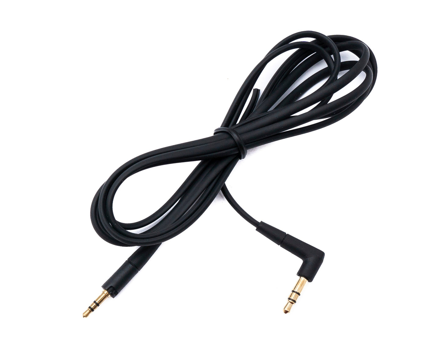 SYSTEM-S Audio Klinke Kabel 150 cm 3,5 mm TRS Stecker zu Stecker Winkel AUX Schwarz