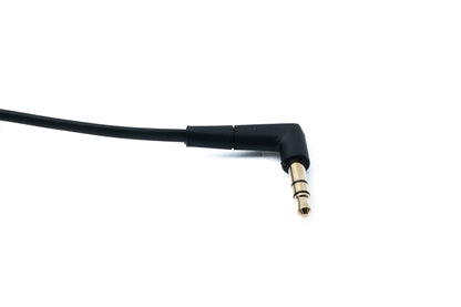 SYSTEM-S Audio Klinke Kabel 150 cm 3,5 mm TRS Stecker zu Stecker Winkel AUX Schwarz
