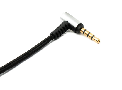 SYSTEM-S Ersatz Kabel 2 m AUX Klinke 3,5mm Stecker für SteelSeries Arctis 7 5 3 Pro Headsets Winkel