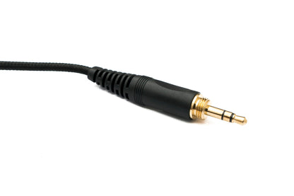 SYSTEM-S Audio Ersatz Kabel 2 m AUX Klinke geflochten für Sennheiser Kopfhörer HD650 HD600 HD580 HD660S HD6XX