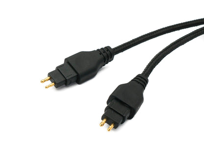 SYSTEM-S Audio Ersatz Kabel 2 m AUX Klinke geflochten für Sennheiser Kopfhörer HD650 HD600 HD580 HD660S HD6XX