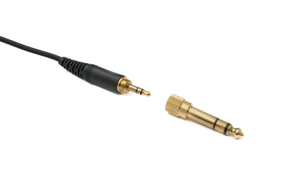 SYSTEM-S Audio Ersatz Kabel 2 m AUX Klinke geflochten für Sennheiser Kopfhörer HD650 HD600 HD580 HD660S HD6XX