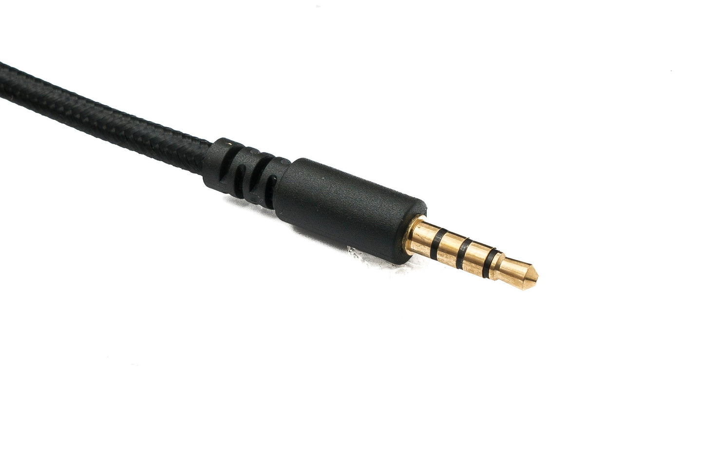 SYSTEM-S Audio Ersatz Kabel 150 cm AUX 3,5 mm Klinke geflochten Schwarz für Hyperx Cloud Mix Alpha