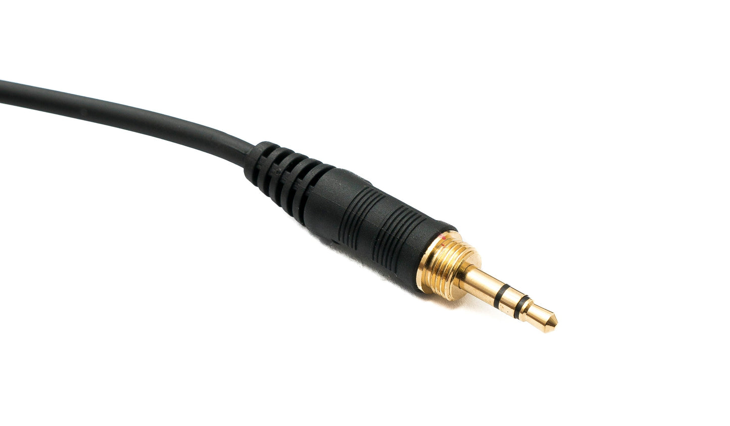 SYSTEM-S Audio Ersatz Kabel 2 m AUX Klinke Spirale für Audio Technica ATH M70x M60X M50x M40x