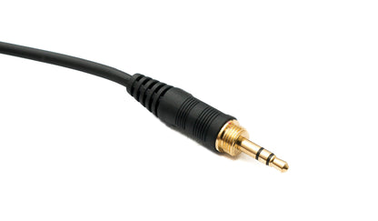 SYSTEM-S Audio Ersatz Kabel 2 m AUX Klinke Spirale für Audio Technica ATH M70x M60X M50x M40x