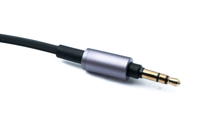 SYSTEM-S Audio Ersatz Kabel 150 cm AUX Klinke Lautstärkeregler Spirale für Sony MDR XB950BT 1000X 10R MZX7 WH 1000XM4 H900N CH700N