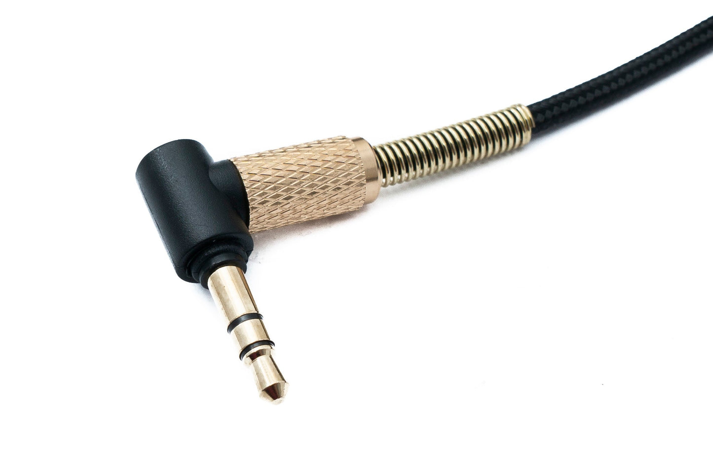SYSTEM-S Audio Ersatz Kabel 150 cm AUX Klinke geflochten Knickschutz für Sennheiser Kopfhörer HD598 HD5XX