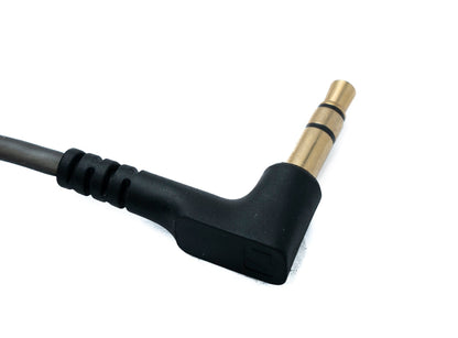 System-S MMCX Ersatzkabel 120 cm – 3,5 mm Klinke (AUX) für In-Ear Kopfhörer