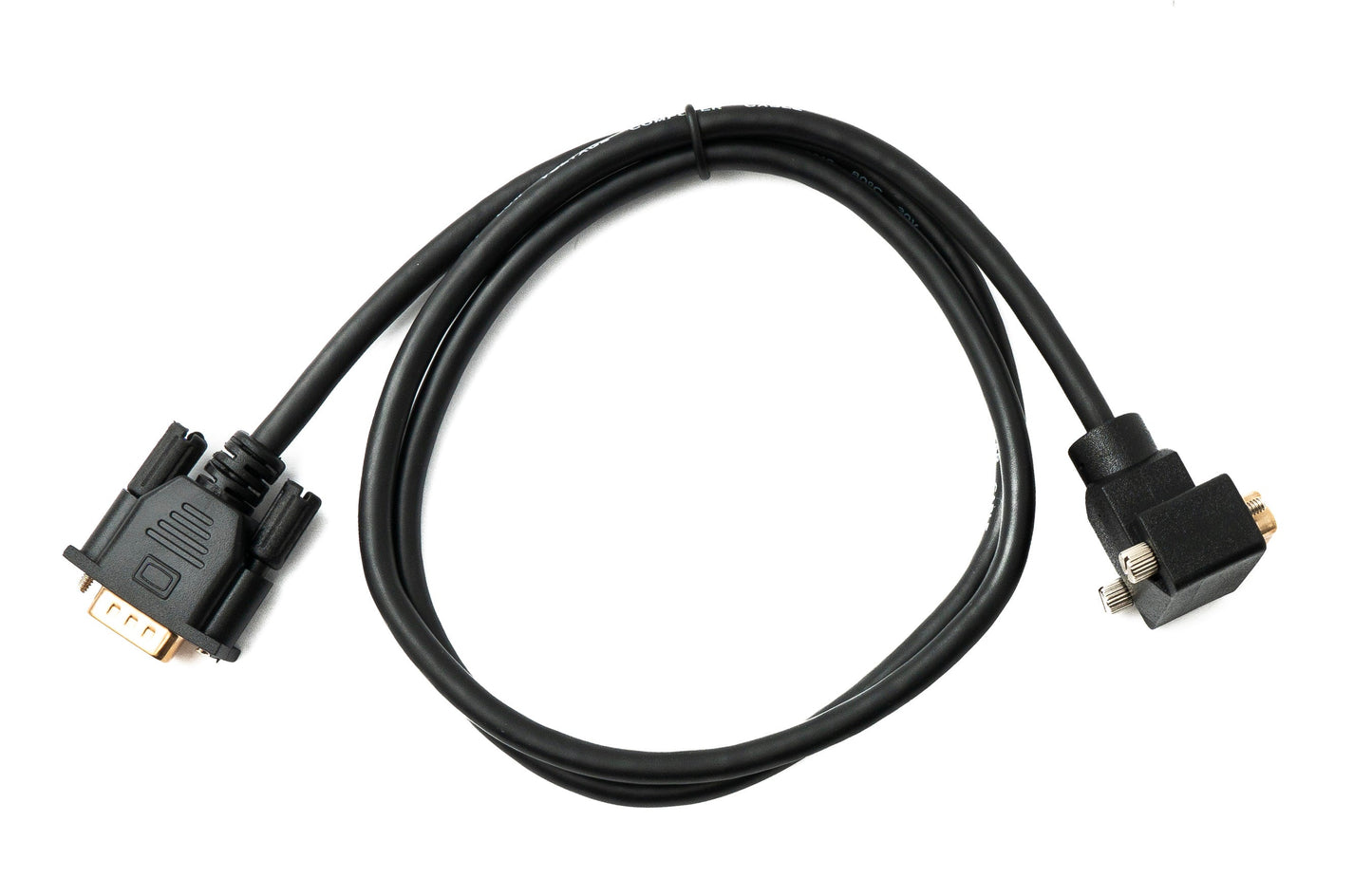 SYSTEM-S D Sub15 cable 100 cm HD VGA 15 pin male to male DB15 angled down angled