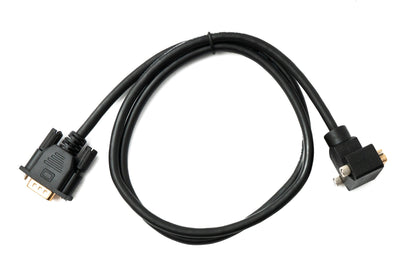 SYSTEM-S D Sub15 cable 100 cm HD VGA 15 pin male to male DB15 angled down angled