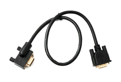 SYSTEM-S D Sub15 Kabel 50 cm HD VGA 15 Pin Stecker zu Stecker DB15 Winkel Right Angled