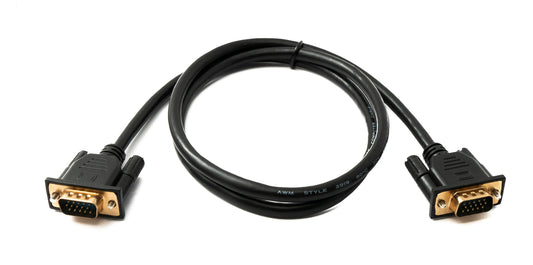 SYSTEM-S D Sub15 cable 100 cm HD VGA 15 pin male to male DB15