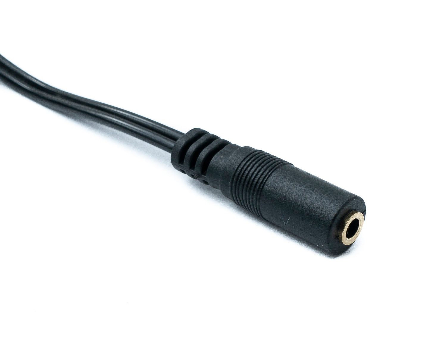SYSTEM-S Audio Kabel 60 cm Stereo TRS 6.35 mm Klinke Stecker zu 3,5 mm Buchse Spirale