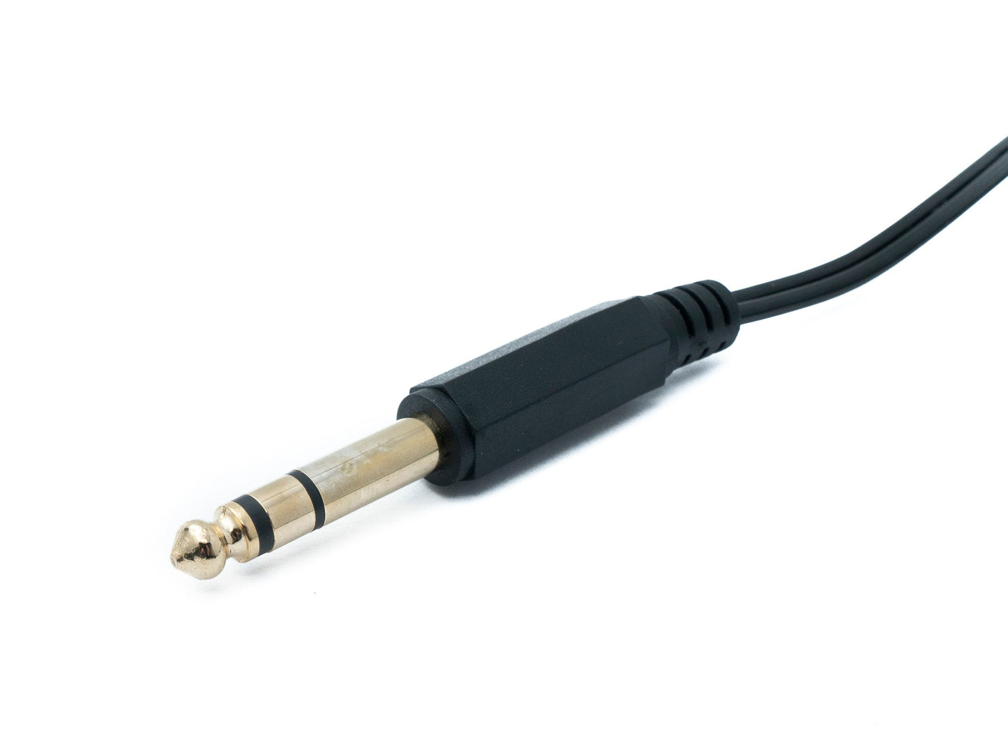 SYSTEM-S Audio Kabel 60 cm Stereo TRS 6.35 mm Klinke Stecker zu 3,5 mm Buchse Spirale