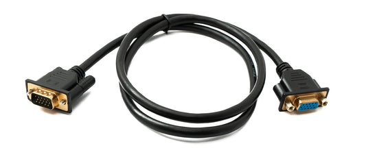 SYSTEM-S D Sub15 Kabel 100 cm HD VGA 15 Pin Stecker zu Buchse DB15
