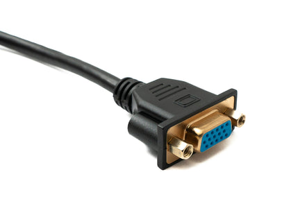 SYSTEM-S D Sub15 Kabel 100 cm HD VGA 15 Pin Stecker zu Buchse DB15